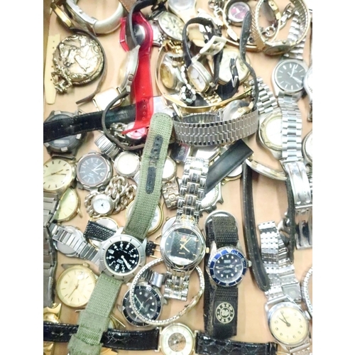 191 - Timex quartz titanium cased wristwatch, Pulsar quartz stainless steel wrist watch with day date, and... 