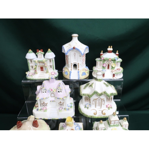 29 - Collection of Coalport houses including 