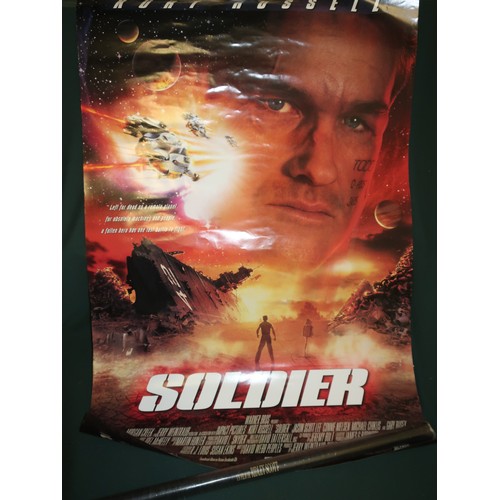 295 - Warner Bros. - Kurt Russell, Paul W. S. Anderson 'Soldier' cinema foyer poster, & Scott Free Product... 