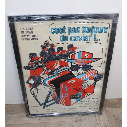 309 - Original 1960s poster for the film C'est Pas Toujours du Caviar!.. starring O W Ficher, Jean Richard... 