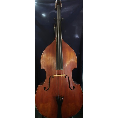 323 - A SoundSation Virtuoso double bass (AF) with bow and Kinsman stand