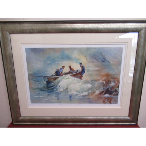 292 - Elaine Jeffreys (Contemporary): 'Through the Surf... Aberdaron' ltd.ed colour print 18/500, signed a... 