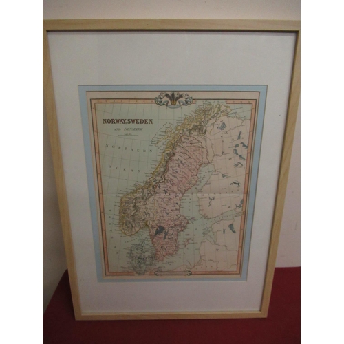 300 - Map of Norway, Sweden and Denmark engraved and published by G.F Cruchley. 81 Fleet St. May 1st 1842 ... 