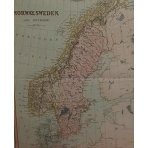 300 - Map of Norway, Sweden and Denmark engraved and published by G.F Cruchley. 81 Fleet St. May 1st 1842 ... 