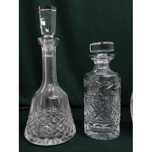 119 - Waterford glass decanters with stoppers in various styles (4)