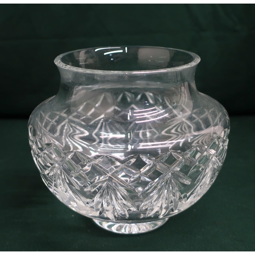 120 - Collection of cut glass large bowls and vases including Webb Corbett and Waterford Nocturne (6)