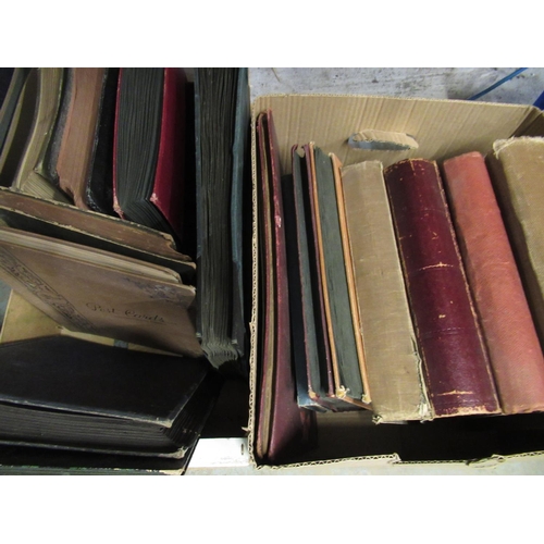 256 - Early 20th C and later stamp albums (2 boxes)