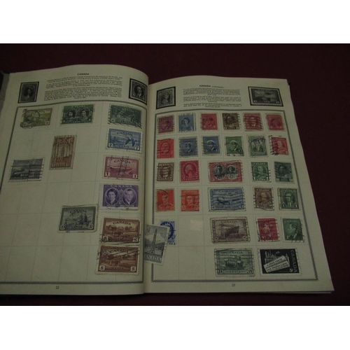 261 - Pacific stamp album containing mostly used GB, Commonwealth and foreign stamps including Canada, Dan... 