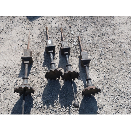 461 - Set of four gate post finials