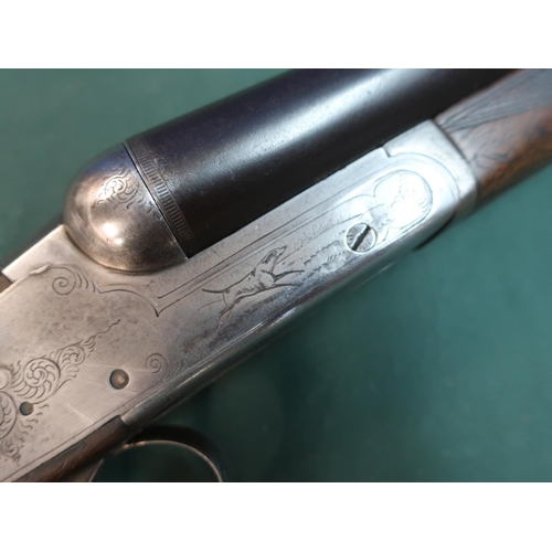 102 - Registered Firearms Dealer only - Deactivated Belgian 12 bore side by side side-lock shotgun with 30... 