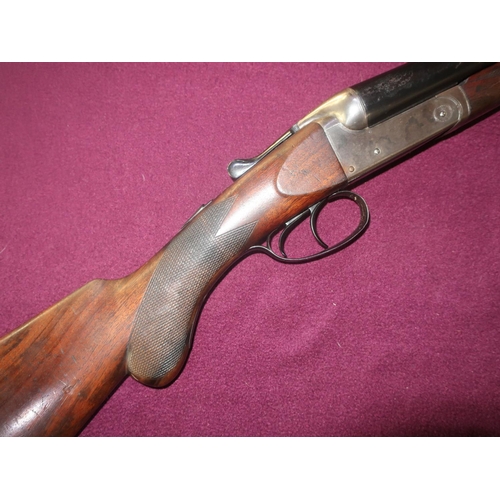 426 - Rowland Watson 12 bore side by side shotgun with 30 inch barrels and 13 1/2 inch semi pistol grip st... 