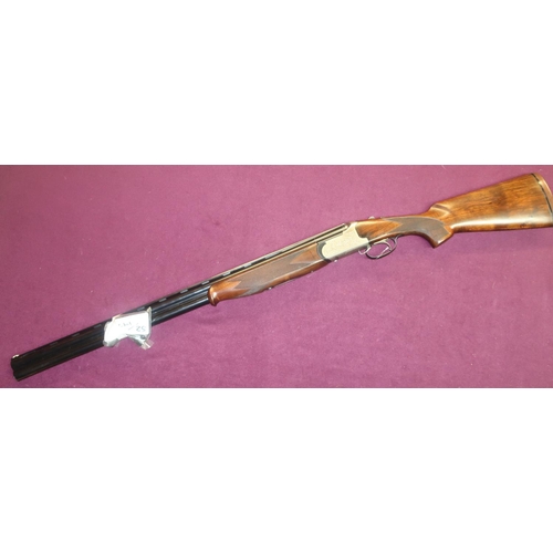 418 - Lanber 12 over & under ejector shotgun with 2 3/4 inch chambers, 29 1/2 inch multi-choke barrels, si... 