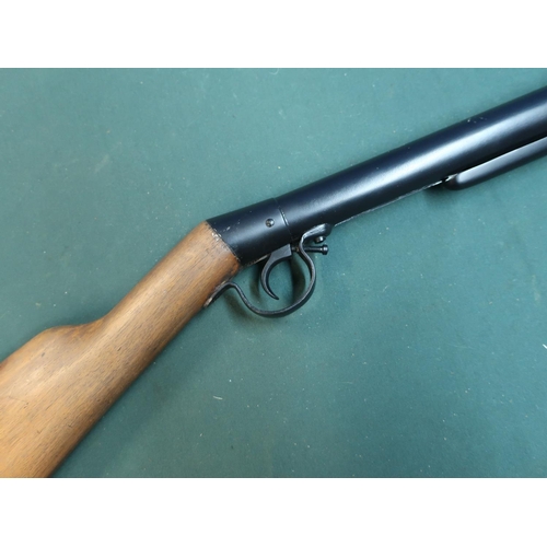 372 - Militia push button lock .177 smooth bore brake barrel air rifle, circa 1930