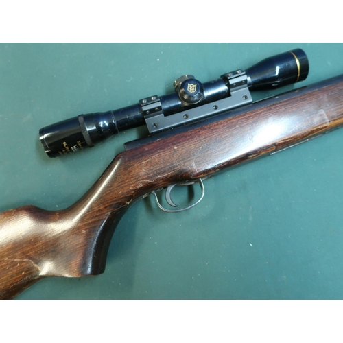 385 - Webley Excel .177 break barrel air rifle serial no. 852682, with scope