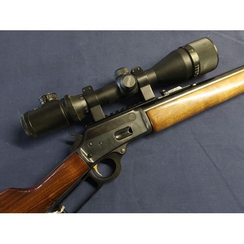 408 - Marlin .44 under lever action mod 1894 rifle, fitted with Walther 4-12x 50 ci scope, serial no. 2415... 