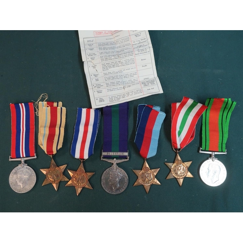 199 - Geo.VI and WWII group of medals awarded to 4122883 PT.H.Fowler.CHES.R comprising of GSM with Palesti... 