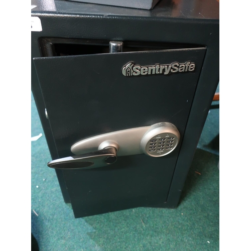 335 - As new ex shop stock Century safe with digital lock (39cm x 37cm x 61cm)