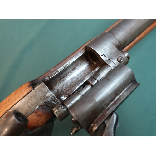 92 - Snider action .577 carbine rifle with fixed fore sights and adjustable rear sights, 19 inch barrel w... 