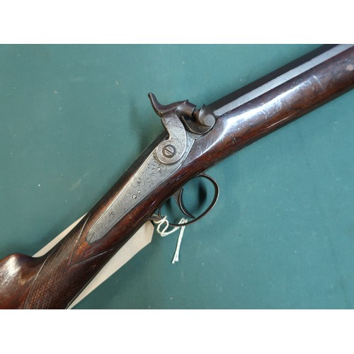 97 - A.Golden of Huddersfield percussion cap, single barreled sporting gun with 32-inch first stage octag... 