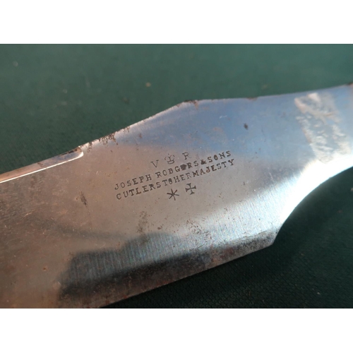 68 - Victorian carving knife with 8