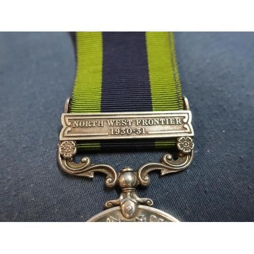 225 - George V India General Service medal with north west frontier 1930-31 clasp awarded to 3238087 PTE W... 