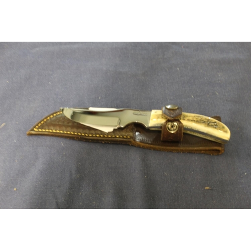 63 - Harry Bowden sheath knife with 2 3/4