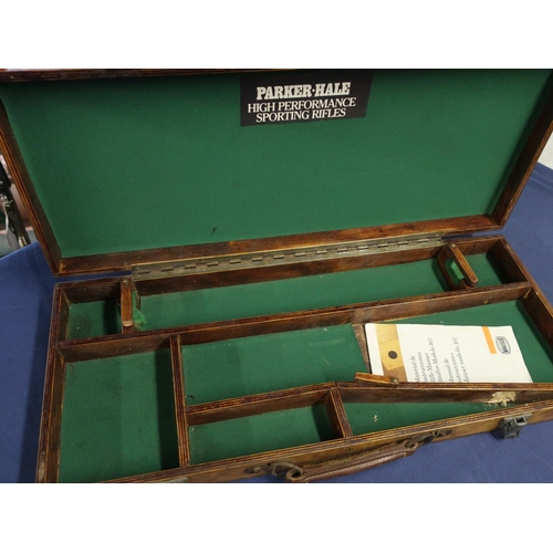 325 - Wooden fitted gun case with Parker-Hale trade label