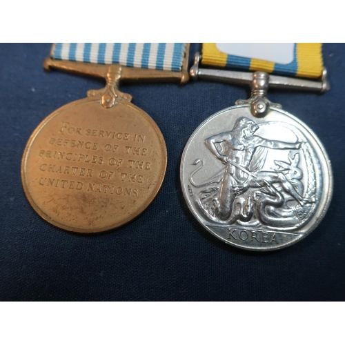 236 - Elizabeth II Korea  War medal, and UN Korea medal, `2328802 SIGMN.R.RANKIN R.SIGS'