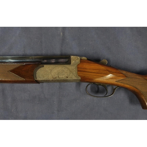 442 - Zoli 20 bore non-ejector shotgun with 28 inch barrels, single trigger action and 14 inch pistol grip... 