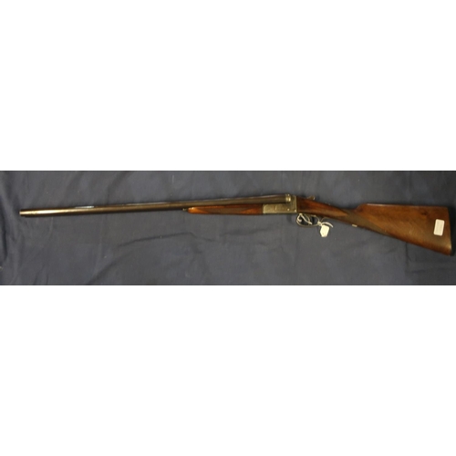 448 - Ugartechea 12 bore side by side shotgun with 28 inch barrels, choke 1/4 & Full, with 14 1/2 in strai... 