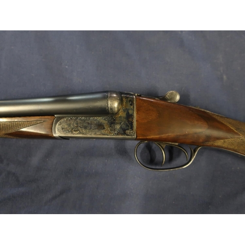 449 - AYA number 4 12 bore side by side boxlock ejector shotgun with 26