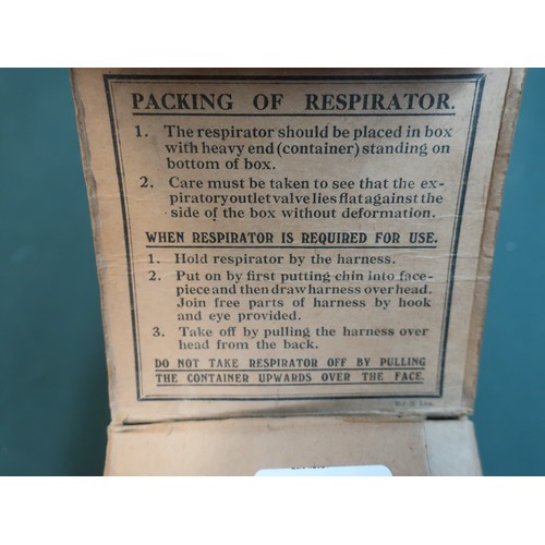 277 - Boxed WW2 children's respirator with instructions on how to use it