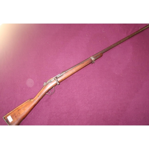 440a - 12 bore Chassepot M80 bolt action shotgun with 31 1/2 inch barrel, the stock with insert panel MA, s... 