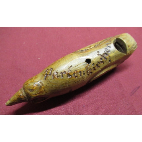 44 - Mauchline ware souvenir whistle 