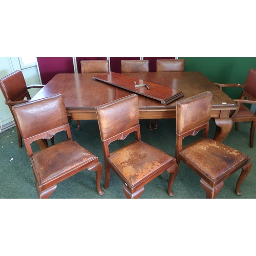 25 - Victorian mahogany rectangular wind out extending dining table, with two additional leaves, W120cm, ... 