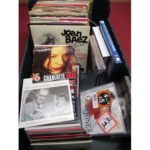 161 - Collection of LP records, including easy listening, Cliff Richard, some classical etc, 45rpm records... 