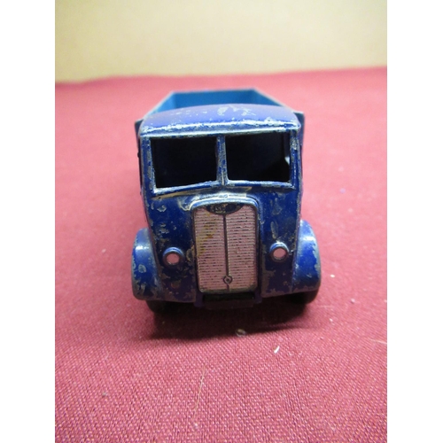 22 - Dinky Supertoys Guy 4-ton Truck 571, dark blue chassis and cab, light blue back, unboxed