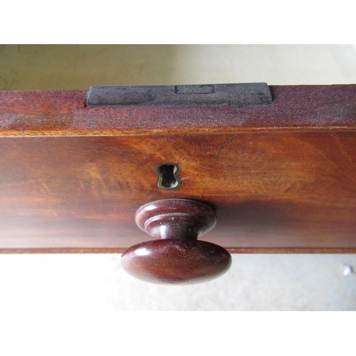 275 - Victorian mahogany chest with cross banded top, above two short and three long cock beaded drawers o... 