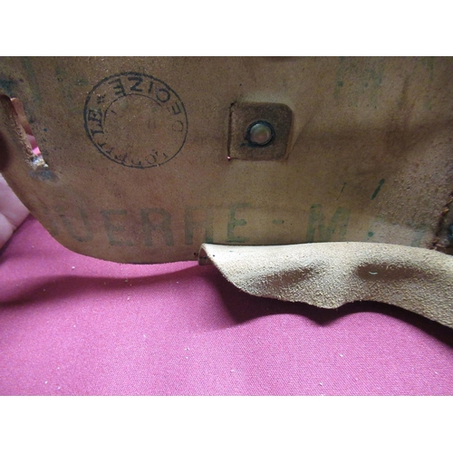 340 - WWI Lorreile Decize expanding munition pouch, marked inside with blue & green ordinance stamps