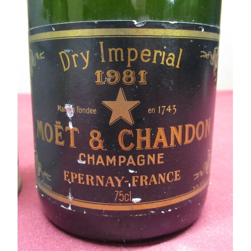 433 - Moet & Chandon Brut Imperial Champagne, 150cl 12%vol, Moet & Chandon Dry Imperial Champagne 1981, 75... 