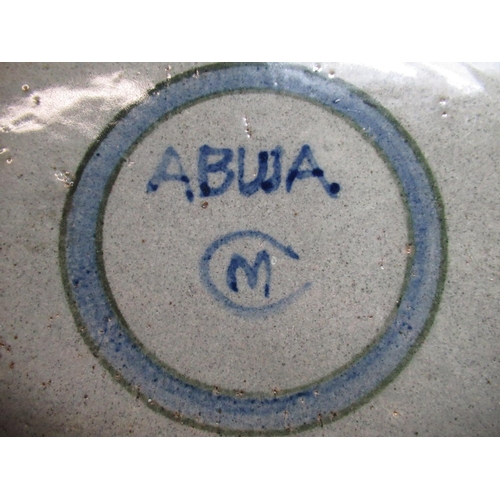 1215 - Michael Cardew (1901-1983) Abuja Pottery stoneware oval dish painted with three fish, painted on bas... 