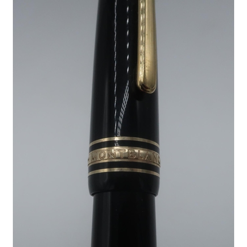 1148 - Montblanc Meisterstuck fountain pen, nib stamped 4810 14k, clip stamped GP1225890, barrel stamped Te... 