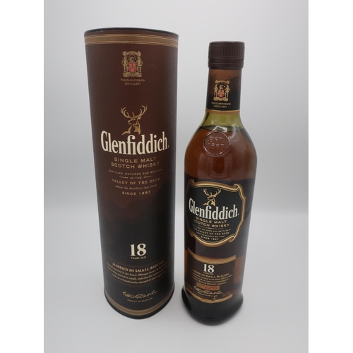 1180 - Glenfiddich Single Malt Scotch Whisky, 18 Years old, Married in Small Batches, 70cl 40%vol, 1btl in ... 