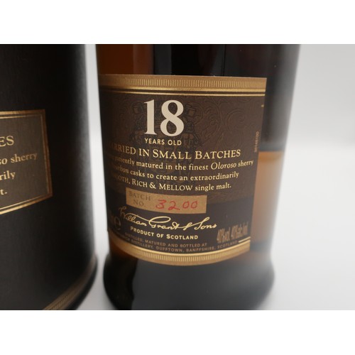 1181 - Glenfiddich Single Malt Scotch Whisky, 18 Years old, Married in Small Batches, 70cl 40%vol, 1btl in ... 