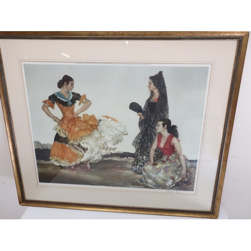 1197 - Sir William Russell Flint (1880-1969): 'Dance of a Thousand Flounces' colour print, published by Fro... 