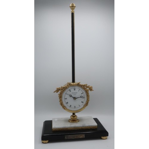 1268 - Thwaites & Reed, Clerkenwell London, Empire style gravity timepiece, the single train movement in gi... 