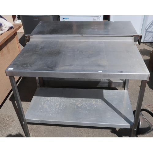 28 - stainless steel catering table (2)