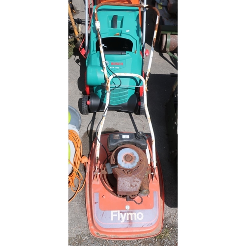 41 - Flymo lawnmower with petrol motor