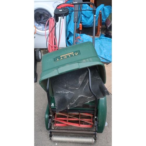 47 - Allett Expert electric lawn mower with roller