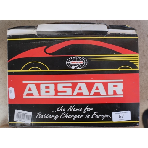 57 - Boxed ABSAAR 12V vehicle battery charger